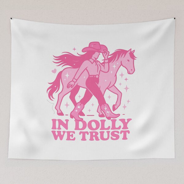 Item preview, Retro Cowgirl Hat Design – In Music We Trust designed and sold by Timegraf.