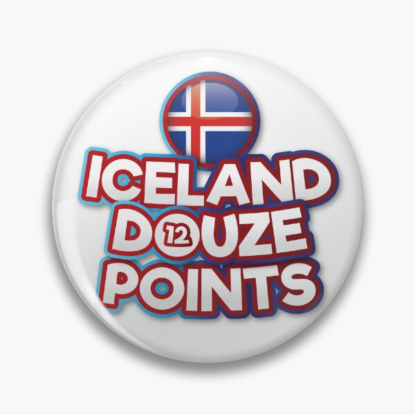 Item preview, Iceland Douze Points - Eurovision Iceland - Eurovision Song Contest  - 12 Points - ESC2025 - VÆB - RÓA designed and sold by Vision-Tees.