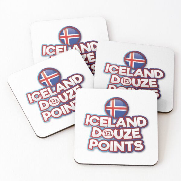 Item preview, Iceland Douze Points - Eurovision Iceland - Eurovision Song Contest  - 12 Points - ESC2025 - VÆB - RÓA designed and sold by Vision-Tees.