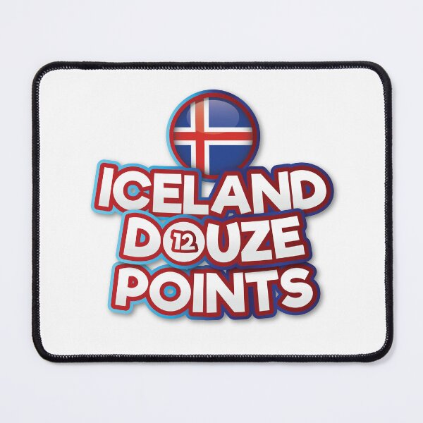 Item preview, Iceland Douze Points - Eurovision Iceland - Eurovision Song Contest - 12 Points - ESC2025 - VÆB - RÓA designed and sold by Vision-Tees.
