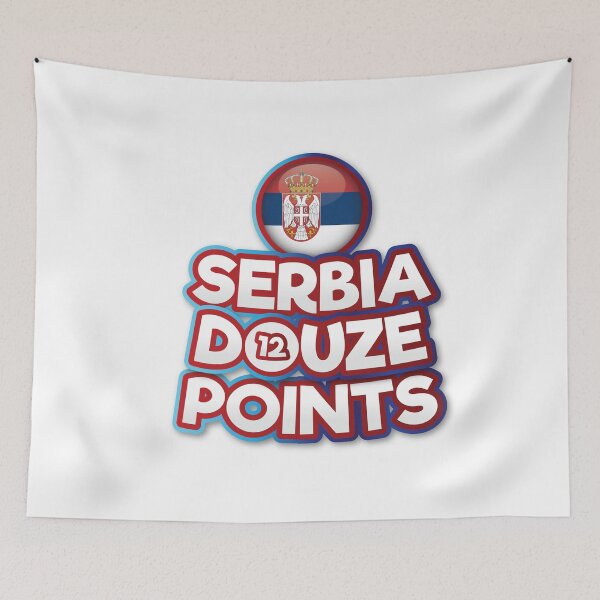 Item preview, Serbia Douze Points - Eurovision Serbia - Eurovision Song Contest  - 12 Points - ESC2025 - Princ - Mila designed and sold by Vision-Tees.