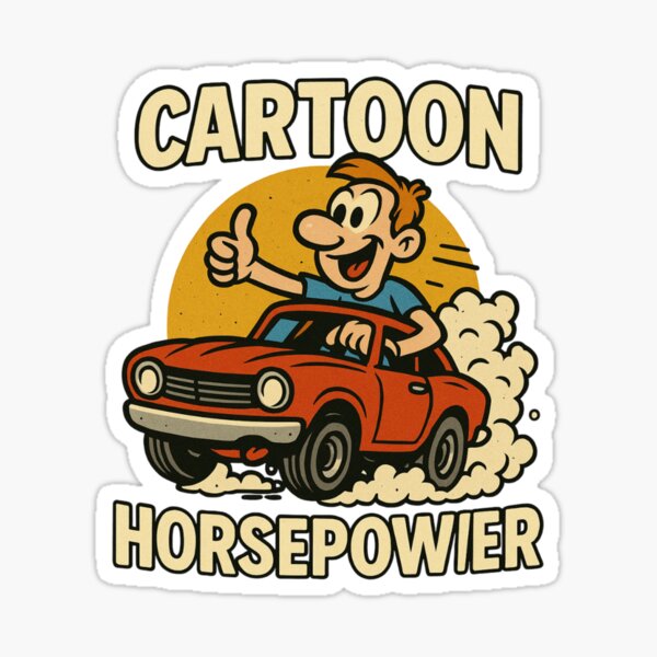 Item preview, Cartoon Horsepower designed and sold by YJOnline.