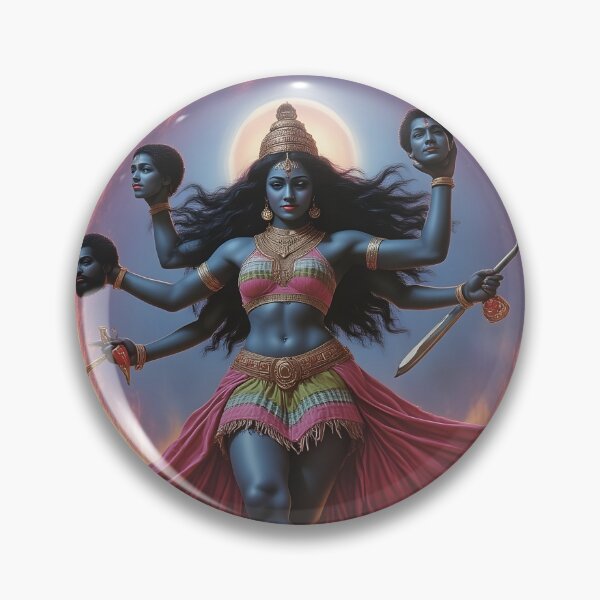 Item preview, Goddess Kali - Divine Indian Art, Spiritual Wall Decor, Unique Kali Illustration  designed and sold by Ju Cabalin.