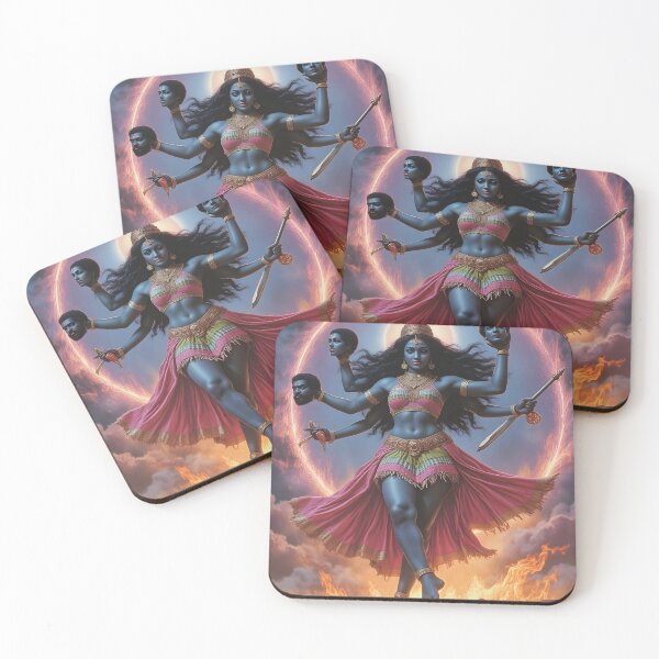 Item preview, Goddess Kali - Divine Indian Art, Spiritual Wall Decor, Unique Kali Illustration  designed and sold by Ju Cabalin.