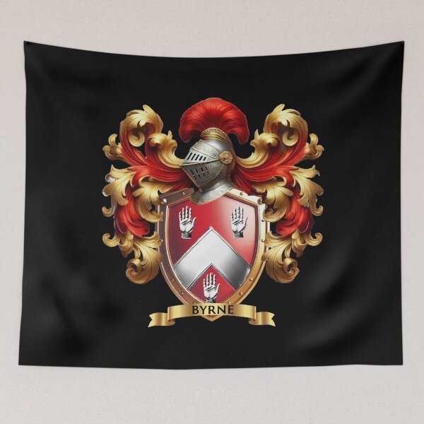 Item preview, Byrne Family Crest – A Timeless Symbol of Strength & Heritage designed and sold by Highlandkings.