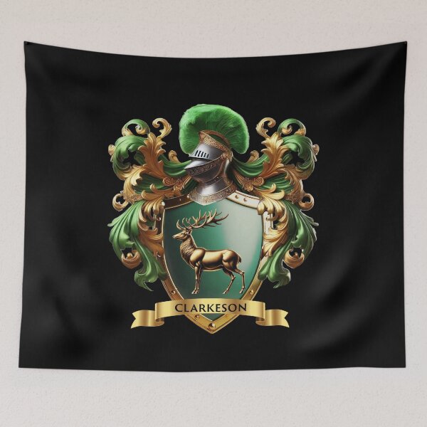 Item preview, Clarkeson Family Crest – Noble Heritage Coat of Arms designed and sold by Highlandkings.