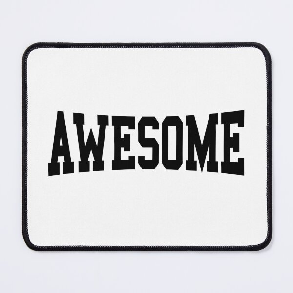 Item preview, "AWESOME – Bold College Varsity Style Typography" designed and sold by The secret storage room.