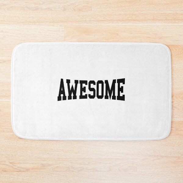 Item preview, "AWESOME – Bold College Varsity Style Typography" designed and sold by The secret storage room.