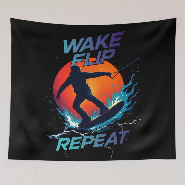 Item preview, Wake Flip Repat / Wakeboarding  designed and sold by DarrenAshenOne.