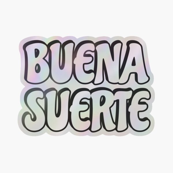 Vista previa del artículo con la obra «Buena suerte», diseñado y vendido por Inspirationmotivation.