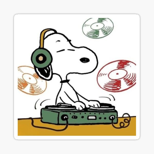 Aperçu de l'œuvre Snoopy joue le DJ créée et vendue par marsuncharted.