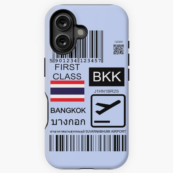 Item preview, Bangkok Suvarnabhumi Airport luggage tag / ticket designed and sold by Travellerz.