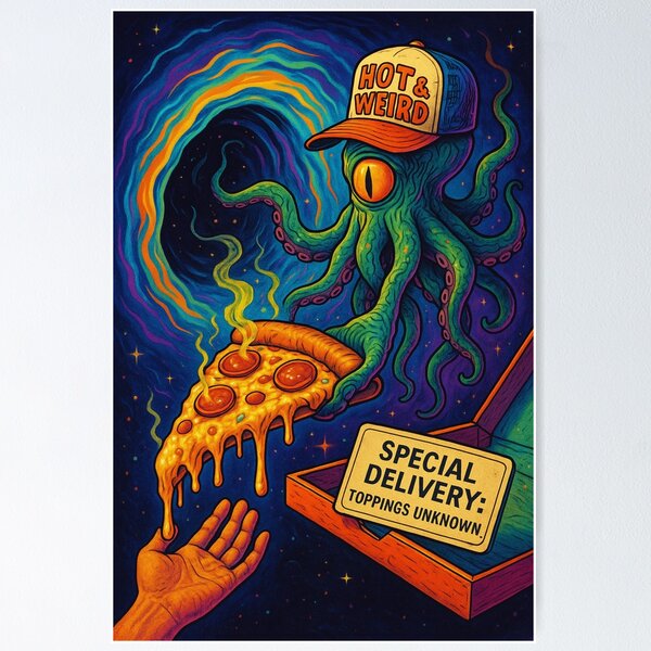 Item preview, Special Delivery - Interdimensional Pizza Chaos designed and sold by BigDeezTees.