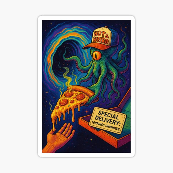 Item preview, Special Delivery - Interdimensional Pizza Chaos designed and sold by BigDeezTees.