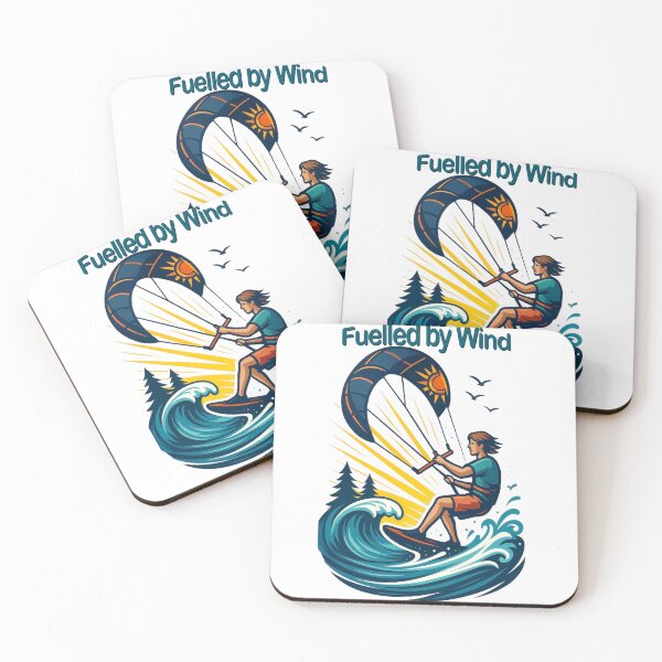 Item preview,  Kite sailing sunset, Fuelled by Wind designed and sold by Visions of the Magpie.
