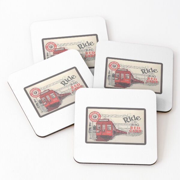 Item preview, Vintage Pacific Electric Railway - Ride The Big Red Cars designed and sold by QuayTradingCo.