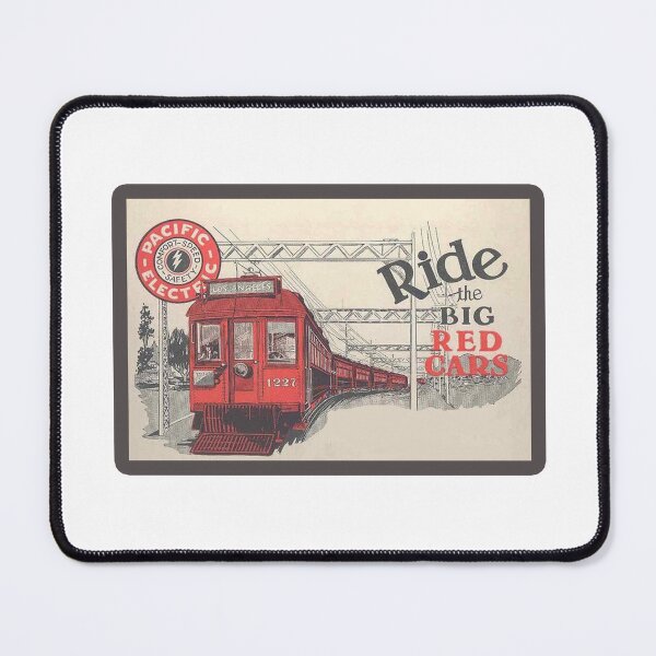 Item preview, Vintage Pacific Electric Railway - Ride The Big Red Cars designed and sold by QuayTradingCo.
