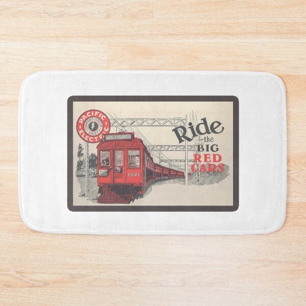 Item preview, Vintage Pacific Electric Railway - Ride The Big Red Cars designed and sold by QuayTradingCo.