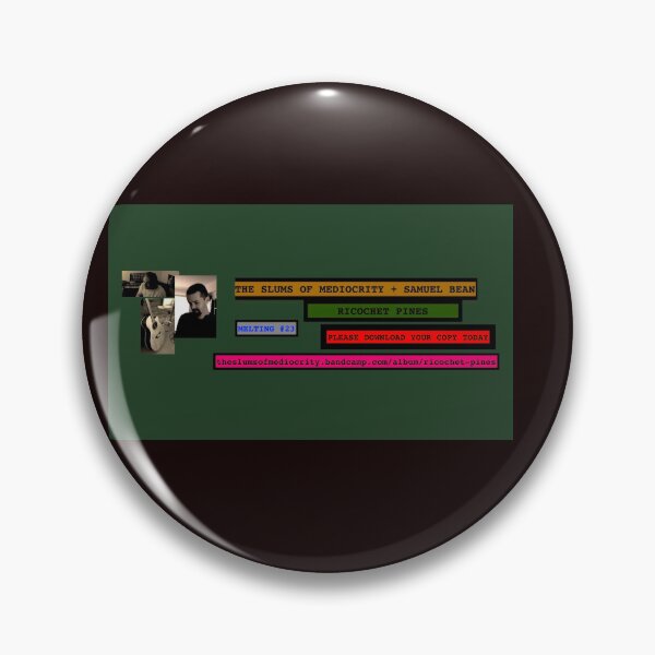 Item preview, The Slums of Mediocrity and Samuel Bean "Ricochet Pines" banner design designed and sold by Araible Designs.