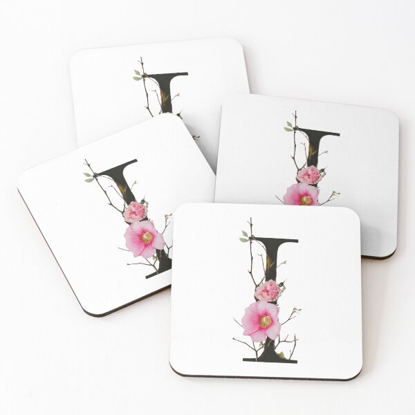 Item preview, Floral Letter I - Botanical Alphabet Art Print designed and sold by Psycho-Crazy.