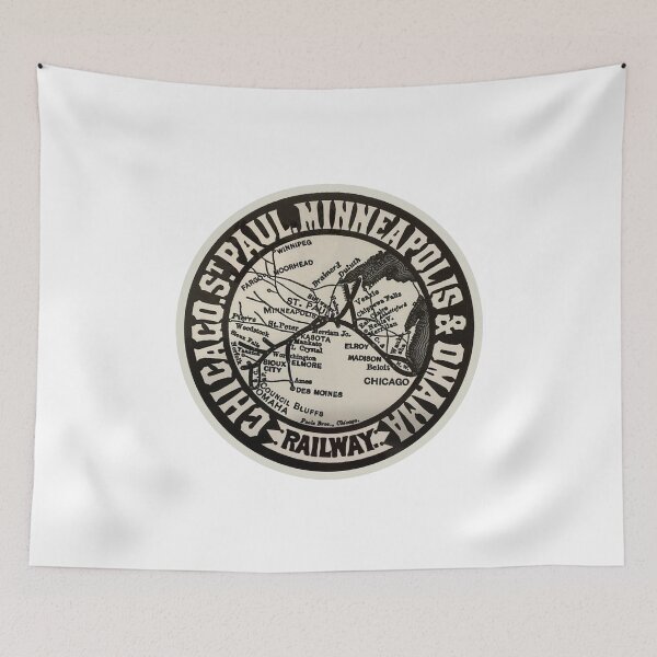 Artikelvorschau, Vintage Chicago St Paul Minneapolis and Omaha Railway entworfen und verkauft von QuayTradingCo.