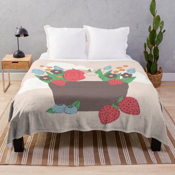 Item preview, cottagecore snail strawberries whimsical garden designed and sold by Gossip Rag.