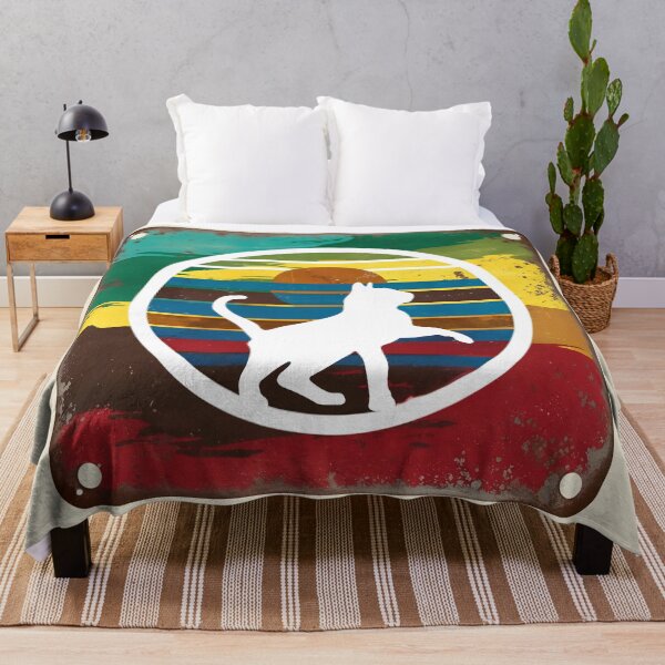 Item preview, Playful Cat Vintage Sunset – Retro Silhouette Kitty Lover Design designed and sold by Fredster1966.