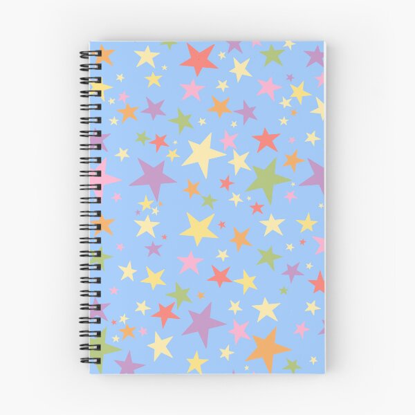 Item preview, Colorful Stars Pattern on Periwinkle Blue  designed and sold by ArtAlmstEvryDay.