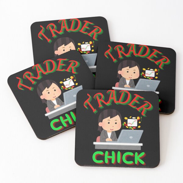 Item preview, Trader Chick 3-Black Background  designed and sold by Trendi61.