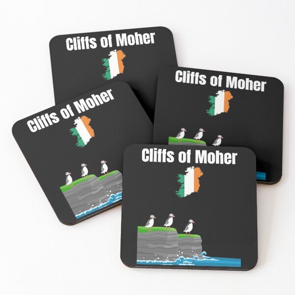 Item preview, Acantilados de Moher Frailecillos Irlanda Recuerdo de viaje Mapa de Irlanda designed and sold by Artstastic.