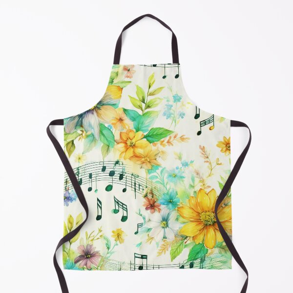 Artikelvorschau, Ditsy Floral Musiknoten Druck entworfen und verkauft von Flower Magic .