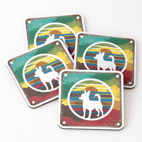 Item preview, Chihuahua Retro Sunset Silhouette | Vintage Dog Lover Gift designed and sold by Fredster1966.