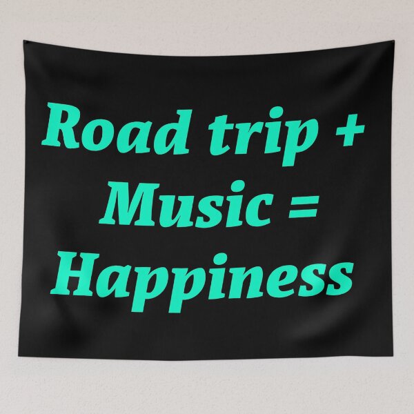 Item preview, Road trip + Music = Happiness  designed and sold by Nomad-Maynard.