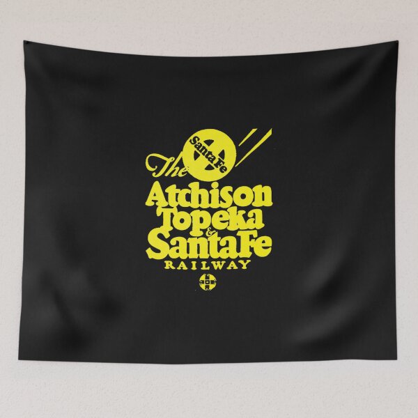 Artikelvorschau, Vintage Yellow Atchison Topeka and Santa Fe Railway entworfen und verkauft von QuayTradingCo.