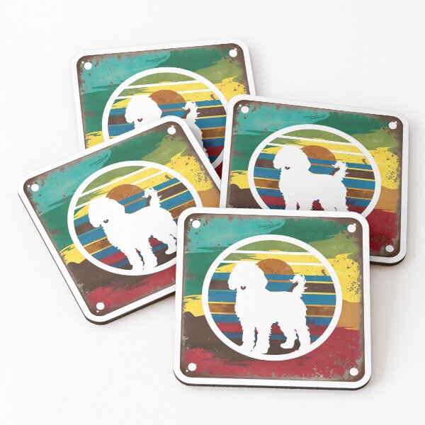 Item preview, Goldendoodle Retro Sunset – Vintage Silhouette Dog Lover Design designed and sold by Fredster1966.