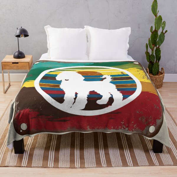 Item preview, Goldendoodle Retro Sunset – Vintage Silhouette Dog Lover Design designed and sold by Fredster1966.