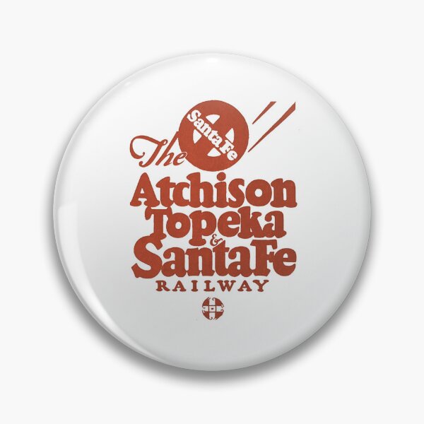 Artikelvorschau, Vintage Red Atchison Topeka and Santa Fe Railway entworfen und verkauft von QuayTradingCo.