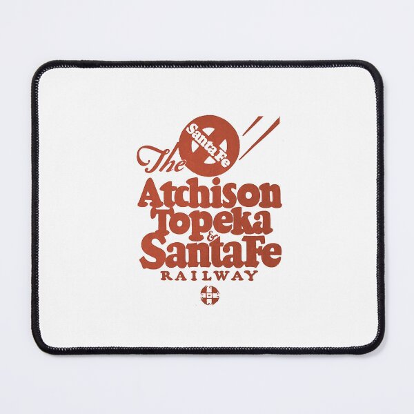 Artikelvorschau, Vintage Red Atchison Topeka and Santa Fe Railway entworfen und verkauft von QuayTradingCo.