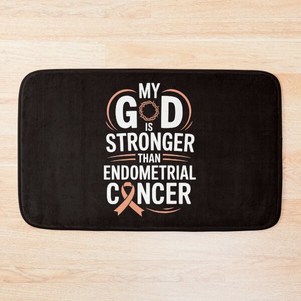 Item preview, My God Is Stronger Than Endometrial Cancer designed and sold by MAKOPOKOShop.