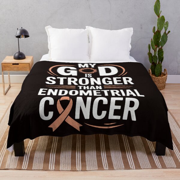 Item preview, My God Is Stronger Than Endometrial Cancer designed and sold by MAKOPOKOShop.