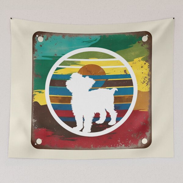 Item preview, Yorkshire Terrier Retro Sunset Silhouette | Cute Yorkie Lover Gift designed and sold by Fredster1966.