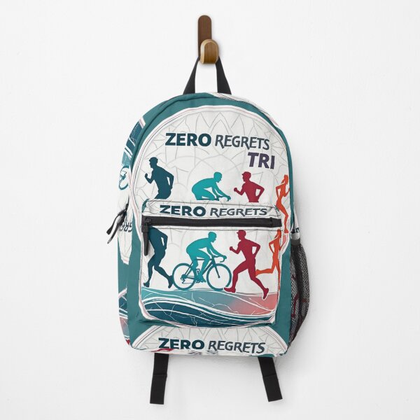 Item preview, Zero Regrets Tri – Bold Triathlon Mindset Design for Athletes designed and sold by Triathlongram.