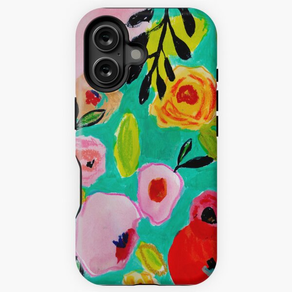 Aperçu de l'œuvre Fleurs turquoise créée et vendue par paintingbyapage.
