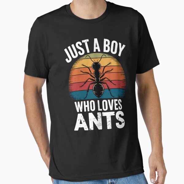 Item preview, Just A Boy Who Loves Ants Recto Men Kids Ant Lovers designed and sold by LYCANTHRA.