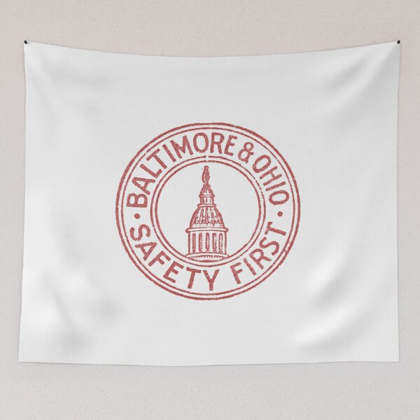Artikelvorschau, Vintage Baltimore and Ohio Railroad - Safety First entworfen und verkauft von QuayTradingCo.