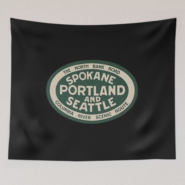 Item preview, Vintage Spokane Portland and Seattle Railroad - The North Bank Road designed and sold by QuayTradingCo.