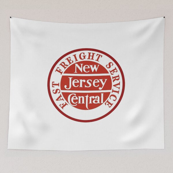 Item preview, Vintage New Jersey Central Railroad - Fast Freight Service designed and sold by QuayTradingCo.