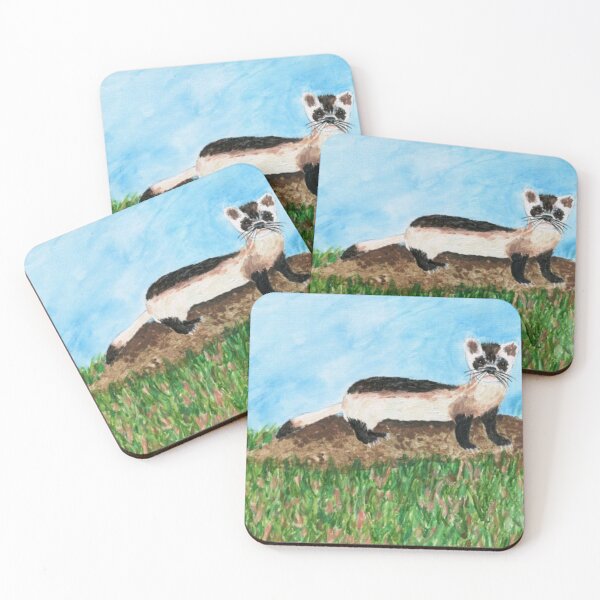 Item preview, Black-Footed Ferret (Critically Endangered Species) designed and sold by ArtbyBrittney.