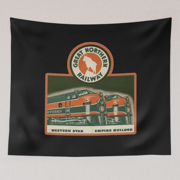 Artikelvorschau, Vintage Great Northern Railway entworfen und verkauft von QuayTradingCo.