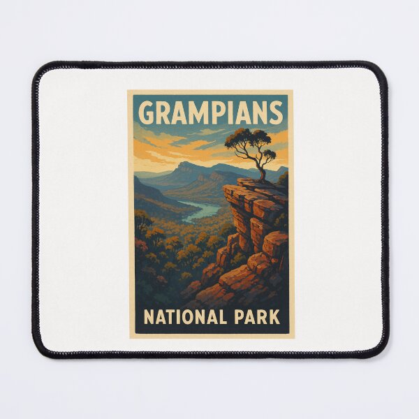 Item preview, Grampians National Park Sunset Overlook, Victoria Australia designed and sold by Places On Earth.